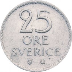 Швеция 25 эре 1968 год - Король Густав VI Адольф