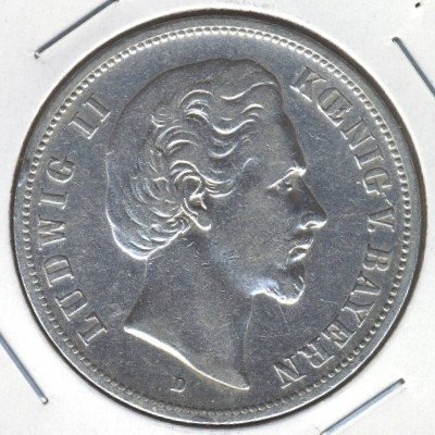 Бавария 5 марок 1876 год