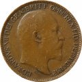 Великобритания 1 фартинг 1906 год - VF