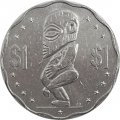 Острова Кука 1 доллар 1992 год (круг с волнообразным краем)
