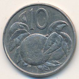 Острова Кука 10 центов 1992 год
