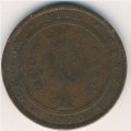 Цейлон 5 центов 1870 год