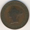 Цейлон 5 центов 1870 год