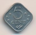 Антильские острова 5 центов 1977 год - Герб
