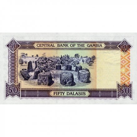 Гамбия 50 даласи 2006 год - Птица удод UNC