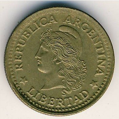 Аргентина 10 сентаво 1973 год
