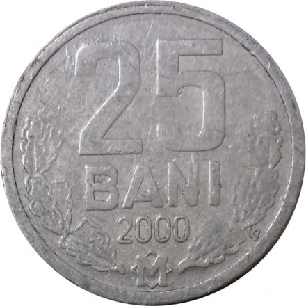 Молдавия 25 бани 2000 год