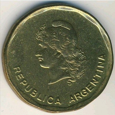 Аргентина 50 сентаво 1988 год