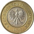 Польша 2 злотых 2017 год