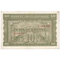 Австрия 10 шиллингов 1944 год (оккупация союзников) - VF