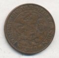 Нидерланды 1 цент 1919 год