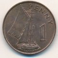 Гамбия 1 пенни 1966 год