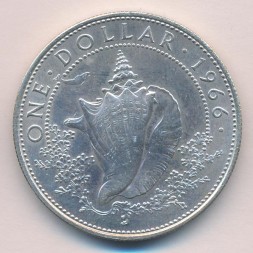 Багамские острова 1 доллар 1966 год