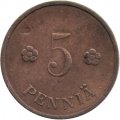 Финляндия 5 пенни 1934 год - Герб