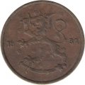 Финляндия 5 пенни 1934 год - Герб