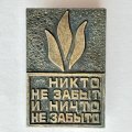 Значок. Никто не забыт и ничто не забыто. Огонь ( тяжелый)