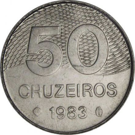 Бразилия 50 крузейро 1983 год