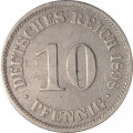 Германия 10 пфеннигов 1898 год (A)