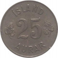 Исландия 25 эйре 1957 год