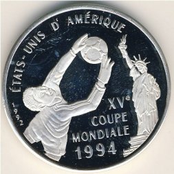 Конго 500 франков 1992 год