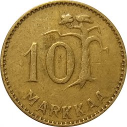 Финляндия 10 марок 1954 год
