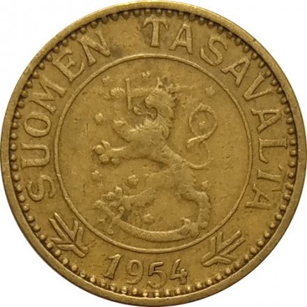 Финляндия 10 марок 1954 год