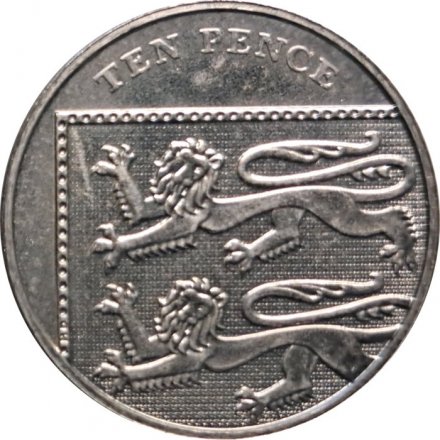 Великобритания 10 пенсов 2009 год