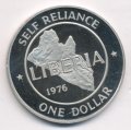 Либерия 1 доллар 1976 год (Proof)