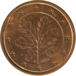 Германия 2 евроцента 2005 год (F)