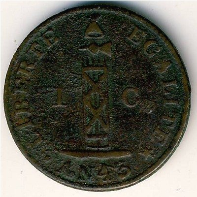 Гаити 1 сантим 1846 год