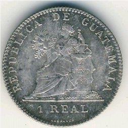 Гватемала 1 реал 1897 год
