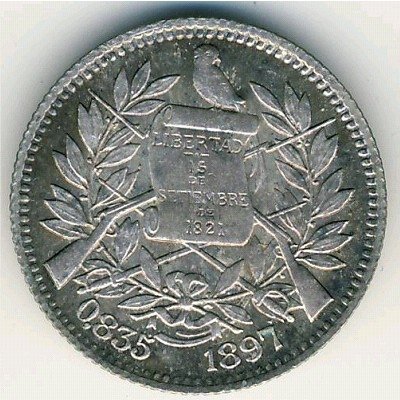 Гватемала 1 реал 1897 год