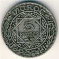 Марокко 5 франков 1928 год