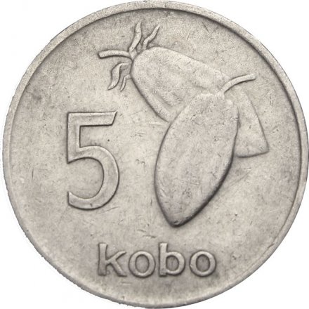 Нигерия 5 кобо 1973 год