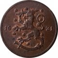 Финляндия 1 пенни 1921 год