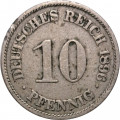 Германия 10 пфеннигов 1896 год (A)