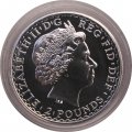 Великобритания 2 фунта 2008 год - Британия (цветная)