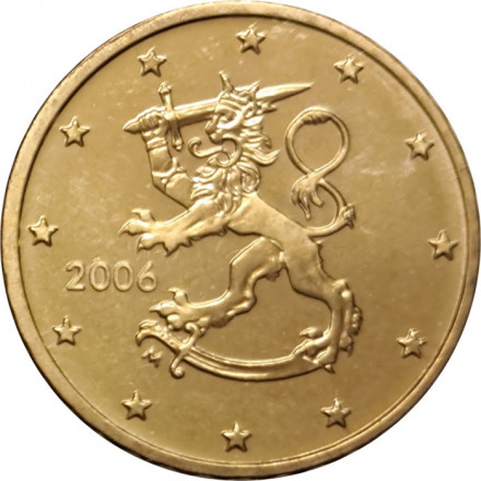 Финляндия 10 евроцентов 2006 год - Герб Финляндии