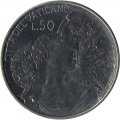 Ватикан 50 лир 1966 год