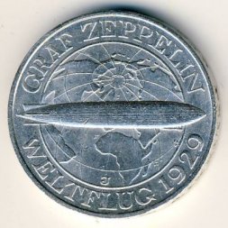 Веймарская республика 3 рейхсмарки 1930 год