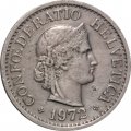 Швейцария 10 раппенов 1972 год