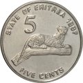 Эритрея 5 центов 1997 год - Леопард