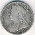 Великобритания 1/2 кроны 1895 год