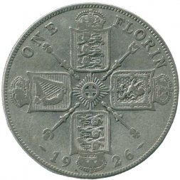Великобритания 2 шиллинга (1 флорин) 1926 год