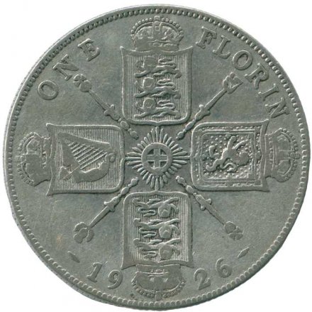 Великобритания 2 шиллинга (1 флорин) 1926 год
