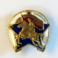 Знак ворошиловский всадник. Осоавиахим СССР. Копия. тип 1