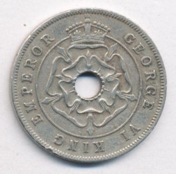 Монета Южная Родезия 1 пенни 1940 год
