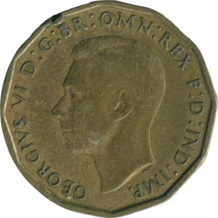 Великобритания 3 пенса 1940 год