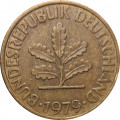 ФРГ 10 пфеннигов 1979 год (F)