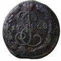 Денга 1768 год ЕМ Екатерина II (1762 - 1796) - F